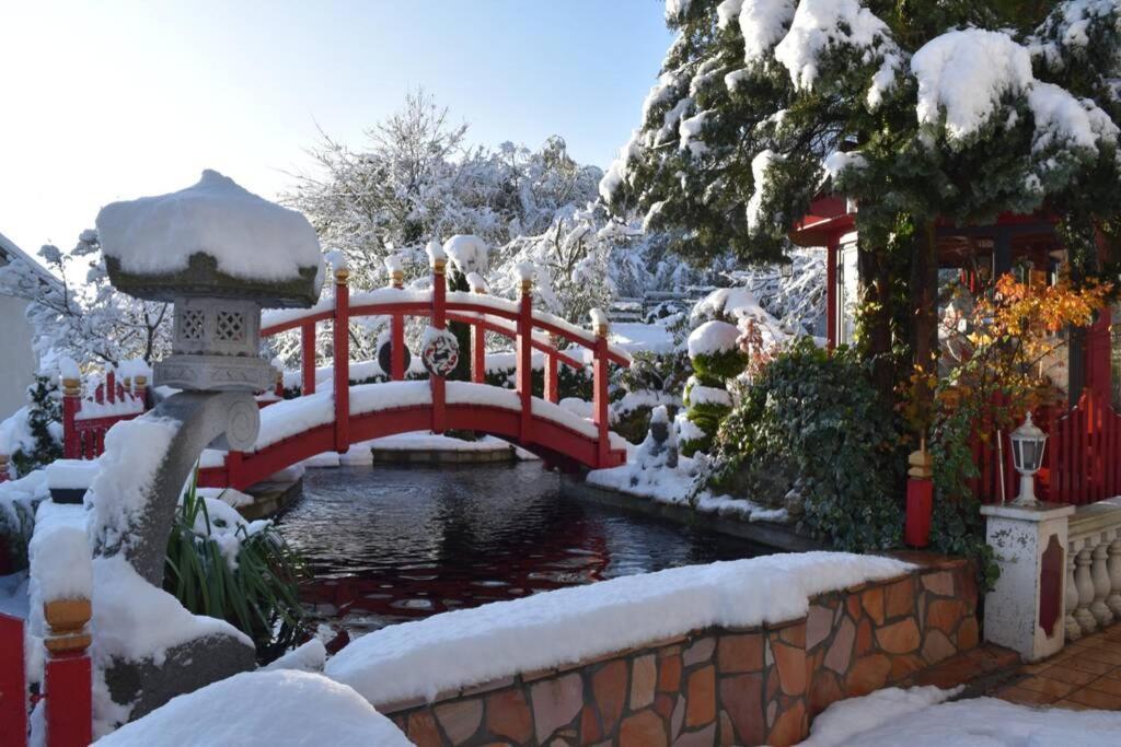 Gite Au Printemps Japonais, Petit Train De La Mure, Parc Des Ecrins Pierre-Chatel Eksteriør billede