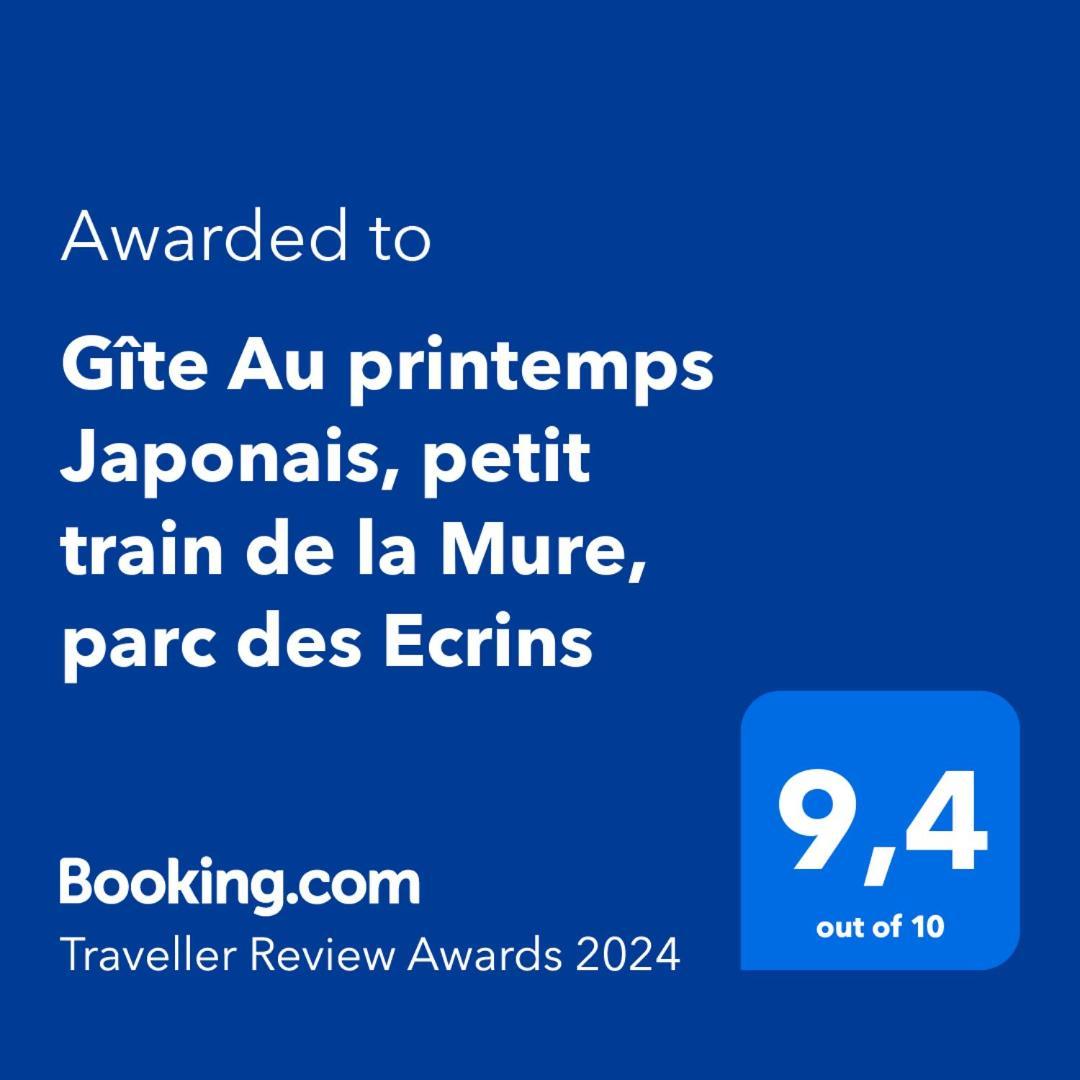 Gite Au Printemps Japonais, Petit Train De La Mure, Parc Des Ecrins Pierre-Chatel Eksteriør billede